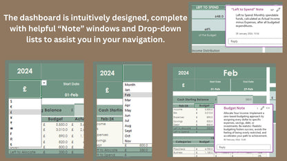 Comprehensive Monthly Budget Spreadsheet - Your All-in-One Solution for Finance Tracking